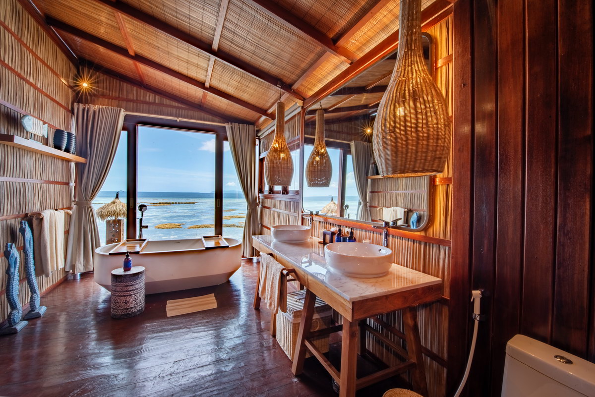 Premier Overwater Bungalow, Badezimmer Premier Overwater Bungalow, Badezimmer